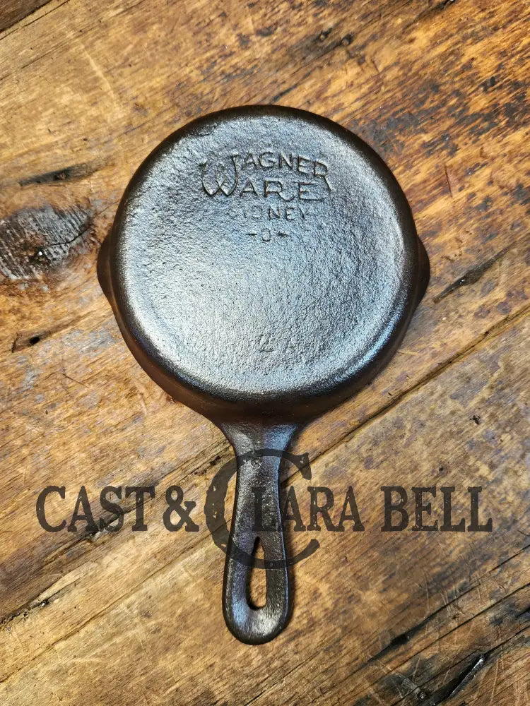 Priced To Sell Reproduction! Wagner Ware #2 Cast Iron Skillet. Stylized Logo Has Crack. Good Filler