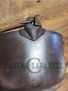 Priced To Sell! Super Unique #5 Raised Letter Marietta Kettle. Repaired Handle Dutch Ovens & Kettles