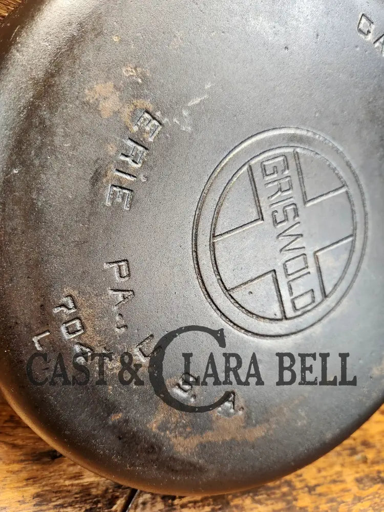 Priced To Sell! The Classic 1920’S Griswold #8 Skillet With Large Block Logo And Smooth Bottom