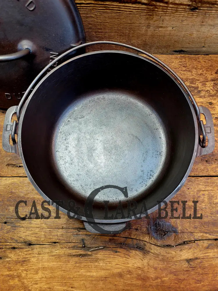 Priced To Sell. The Classic 1920’S Griswold #8 Tite-Top Cast Iron Dutch Oven With Large Block