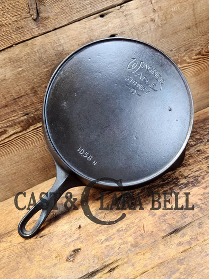 Priced To Sell The Classic! 1924 Wagner Ware Sidney -O- #8 Skillet With Heat Ring And Stylized Logo