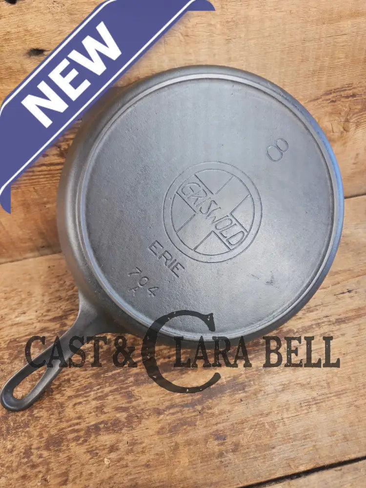 Priced to Sell! The early vintage 1910’s Griswold #8 Skillet with Slant Logo ERIE 704 A. Awesome Skillet