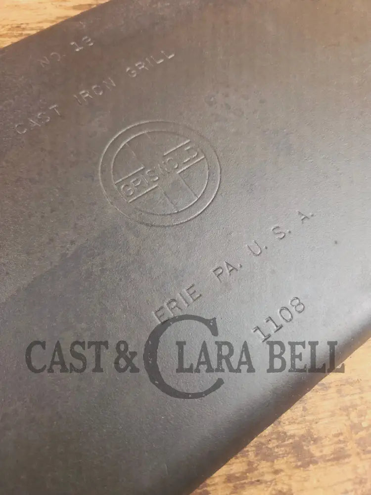 Priced to Sell! THE hard to find Griswold ’Cookie Sheet’ Grill Pan. P/n 1108 Griddle