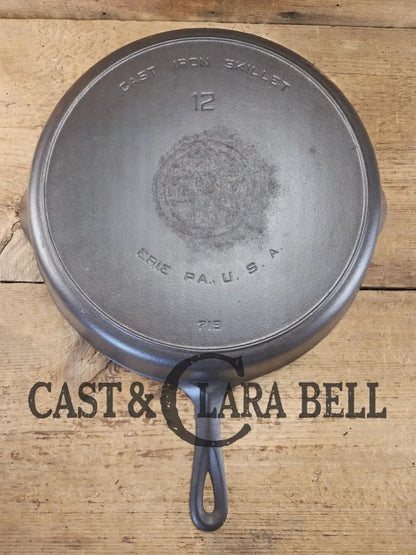 Priced to Sell! The Premier Skillet GLASS smooth huge 1920’s Griswold No. 12 Skillet with Block Logo 719. Perfect bacon