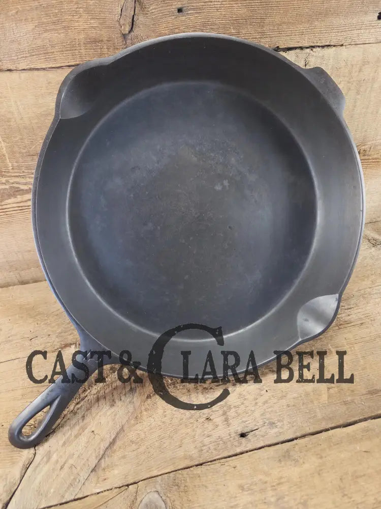 Priced to Sell! The Premier Skillet GLASS smooth huge 1920’s Griswold No. 12 Skillet with Block Logo 719. Perfect bacon