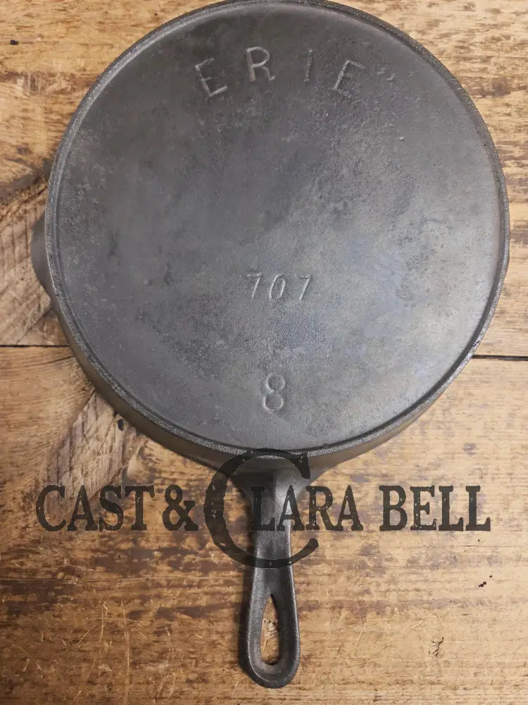 PRICED TO SELL. Very early 1900’s Erie (Griswold) #8 Cast Iron Skillet 704. Third Series Model Perfect first skillet!