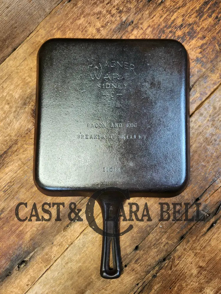 Priced To Sell! Wagner Ware Bacon And Egg Cast Iron Breakfast Skillet 1101 I