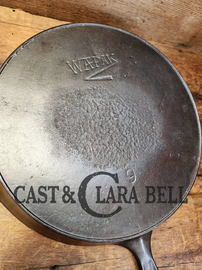 Priced To Sell! Wapak #9 Cast Iron Skillet. Z Logo. Workhorse For Your Gourmet Kitchen! Skillet