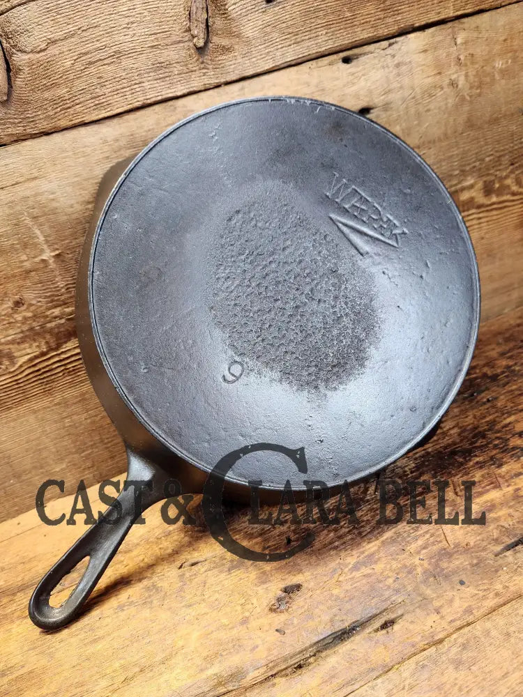 Priced To Sell! Wapak #9 Cast Iron Skillet. Z Logo. Workhorse For Your Gourmet Kitchen! Skillet