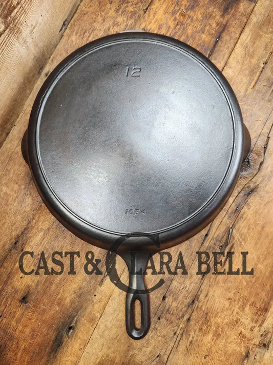 Priced To Sell?? Whoa Big Fella! Htf 1940’S Griswold Iron Mountain Series #12 Skillet 1084