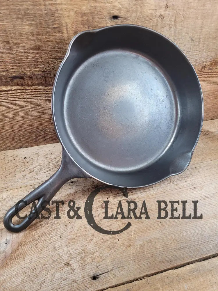 Rare! 1890’S Griswold Erie 2Nd Series #7 Skillet With Heat Ring And Maker’s Mark Shield!