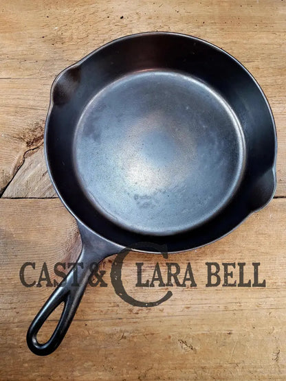 Rare! 1890’S Griswold Erie 2Nd Series #7 Skillet With Heat Ring And Maker’s Mark Shield!