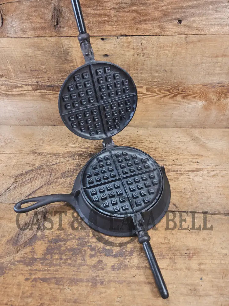Rare 1890’s Schreiber & Conchar waffle iron that’s unusual! Not many of these 8-9’s around! - Waffle Iron