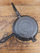 Rare 1890’s Schreiber & Conchar waffle iron that’s unusual! Not many of these 8-9’s around! - Waffle Iron