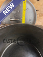 Rare 1920’s Griswold #8 Tite-Top Cast Iron DEEP Dutch Oven 1298 and Matching High Dome Raised Logo lid. VERY cool.