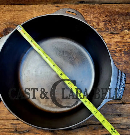 Rare! 1930’S Hammered Finish Griswold No. 8 Hinged Dutch Oven W/ Small Logo 2058. Near Perfect