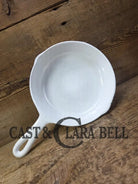 Rare and Cool story! White enameled BSR Red Mountain Series #5 Skillet with Heat Ring. Finished in the 70’s by a third