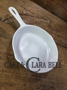 Rare and Cool story! White enameled BSR Red Mountain Series #5 Skillet with Heat Ring. Finished in the 70’s by a third