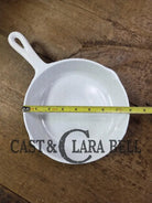 Rare and Cool story! White enameled BSR Red Mountain Series #5 Skillet with Heat Ring. Finished in the 70’s by a third