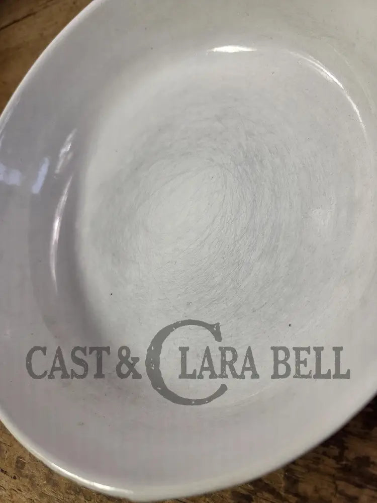 Rare and Cool story! White enameled BSR Red Mountain Series #5 Skillet with Heat Ring. Finished in the 70’s by a third