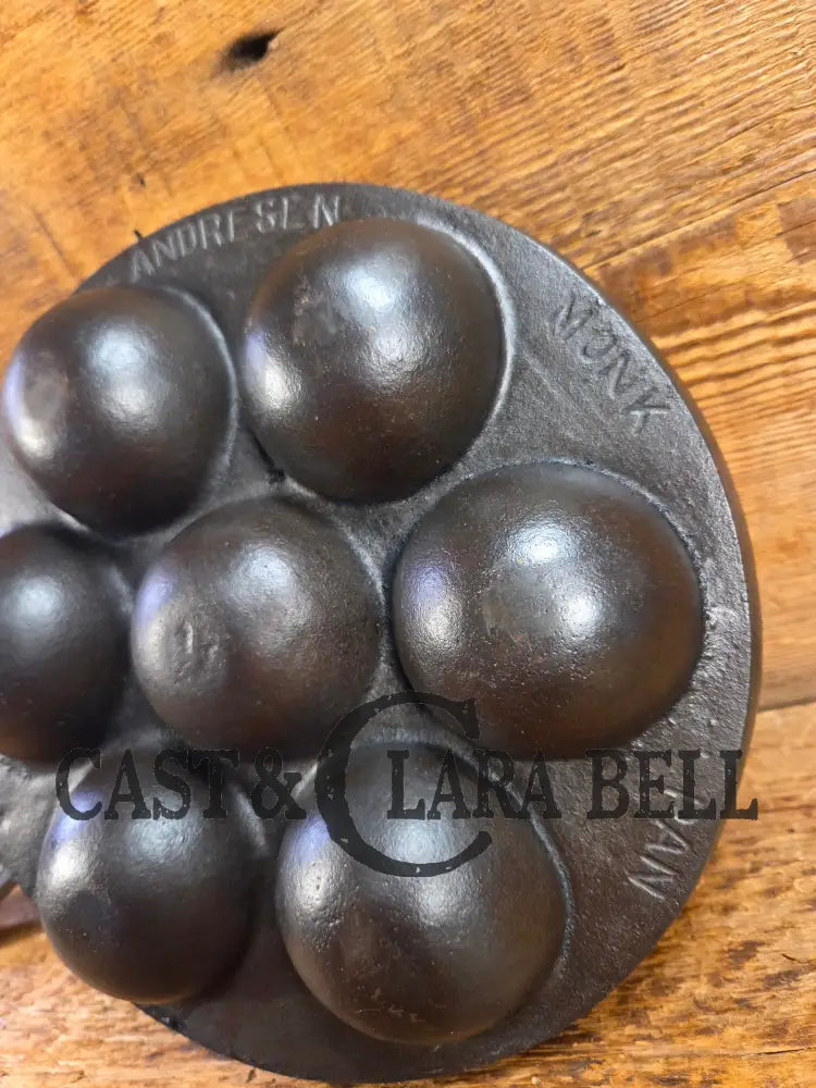 Rare and so cool! 1920’s era Griswold made Alfred Andresen Munk Pan No. 2992 Cast Iron Munk Pan Skillet