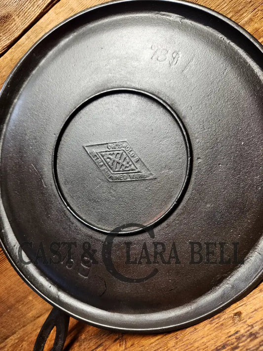 Rare Find! 1890S Griswolds Erie Cast Iron Diamond Logo Skillet. Gorgeous! Skillet