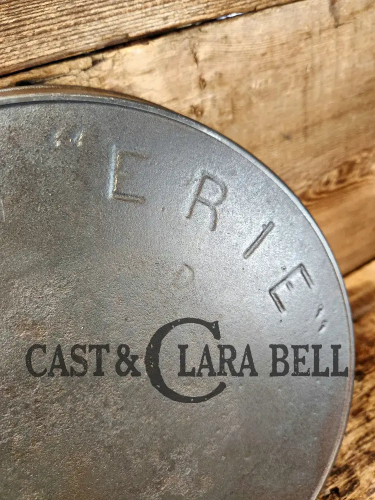 Rare Find #9 Griswold ’Erie’ First Series! 1890’S Era Cast Iron Skillet Ready To Use! These