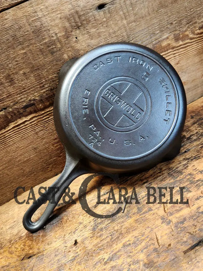 Rare Find. Collectors 1920’S Griswold #5 Cast Iron Skillet With Large Block Logo And Heat Ring