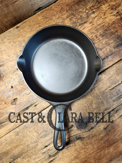 Rare Find. Collectors 1920’S Griswold #5 Cast Iron Skillet With Large Block Logo And Heat Ring