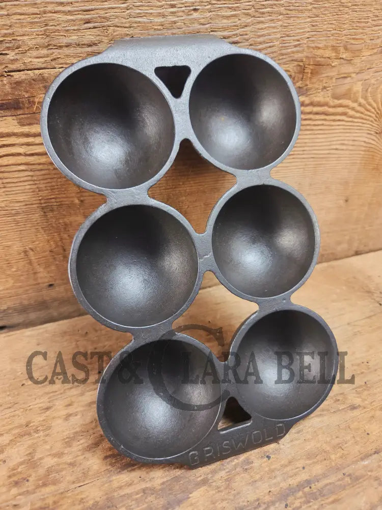 Rare! Fully Marked Griswold #19 Brownie Cake Pan 6 cup Erie PA USA. No. 966 - Bakeware