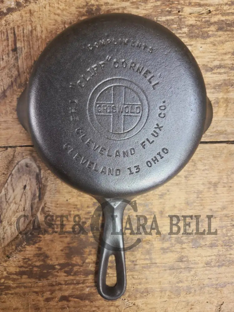 Rare! Griswold specialty skillet. 1930’s ’Cliff’ Cornell Egg Skillet The Cleveland Flux Co Skillet
