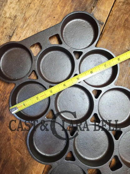 (Rarity 6) Fully Marked Griswold No. 1 Gem Pan Block Logo 11 Cup P/N 940 Bakeware