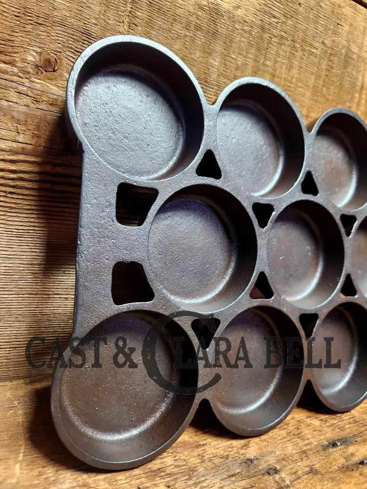 (Rarity 6) Fully Marked Griswold No. 1 Gem Pan Block Logo 11 Cup P/N 940 Bakeware