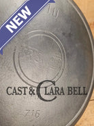 Really cool 1910’s Griswold #10 Skillet large slant logo 716 ERIE series. One of the earlies Griswold Series Skillets