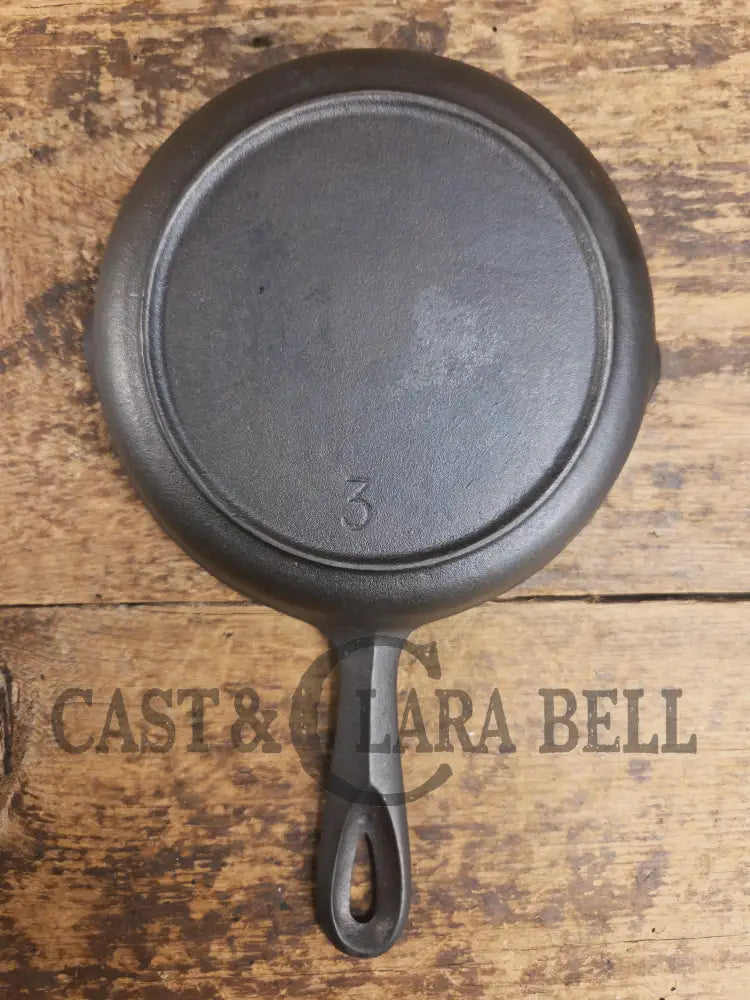 Restored Birmingham Stove & Range #3 Cast Iron Egg Skillet Red Mountain Series. SC24 Skillet
