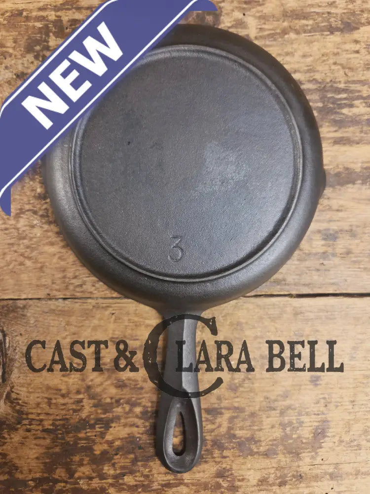 Restored Birmingham Stove & Range #3 Cast Iron Egg Skillet Red Mountain Series. SC24 Skillet