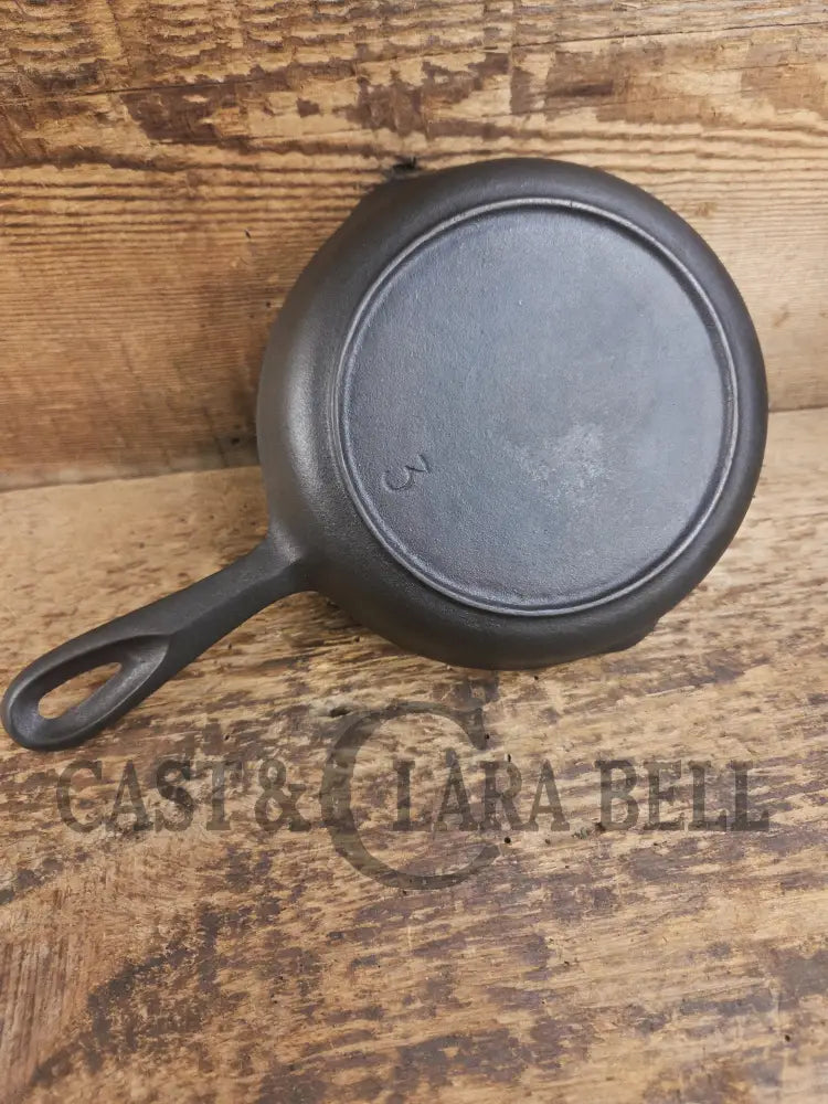 Restored Birmingham Stove & Range #3 Cast Iron Egg Skillet Red Mountain Series. SC24 Skillet