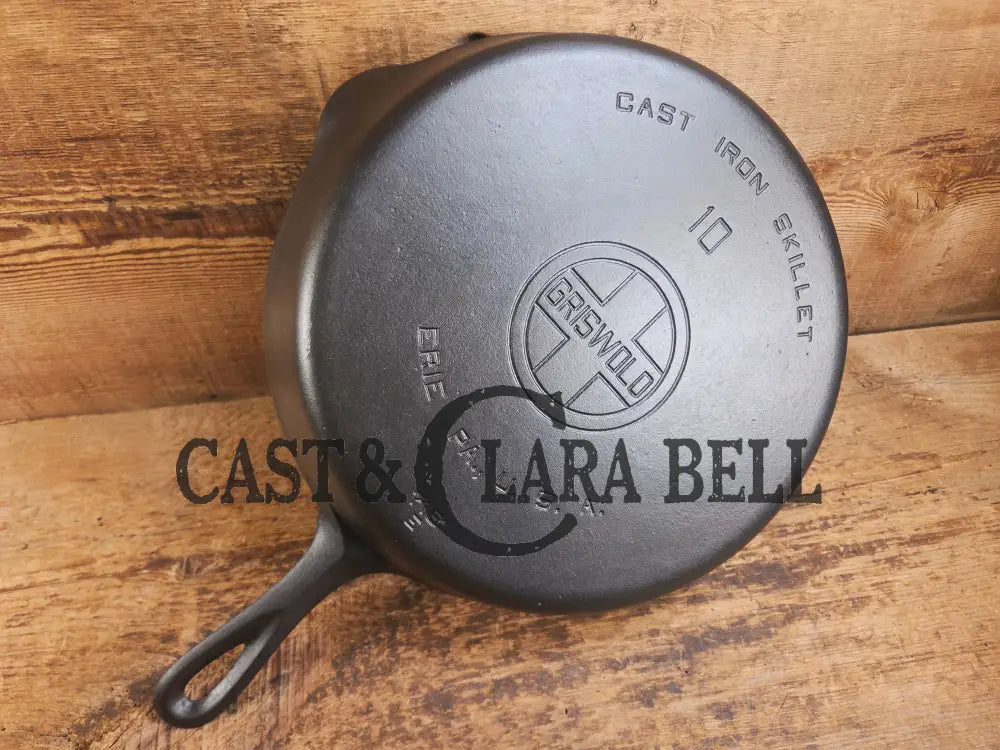 Scare to find BIG Skillet! 1920’s Griswold #10 Skillet with Large Block Logo 716 Fully restored. Getting harder to