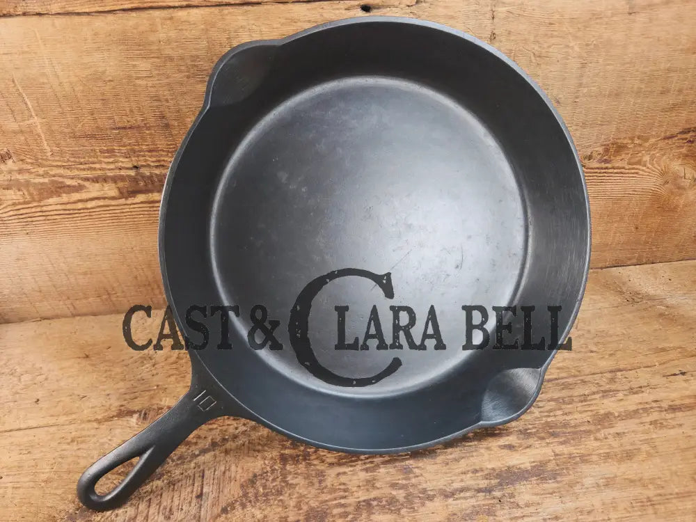 Scare to find BIG Skillet! 1920’s Griswold #10 Skillet with Large Block Logo 716 Fully restored. Getting harder to