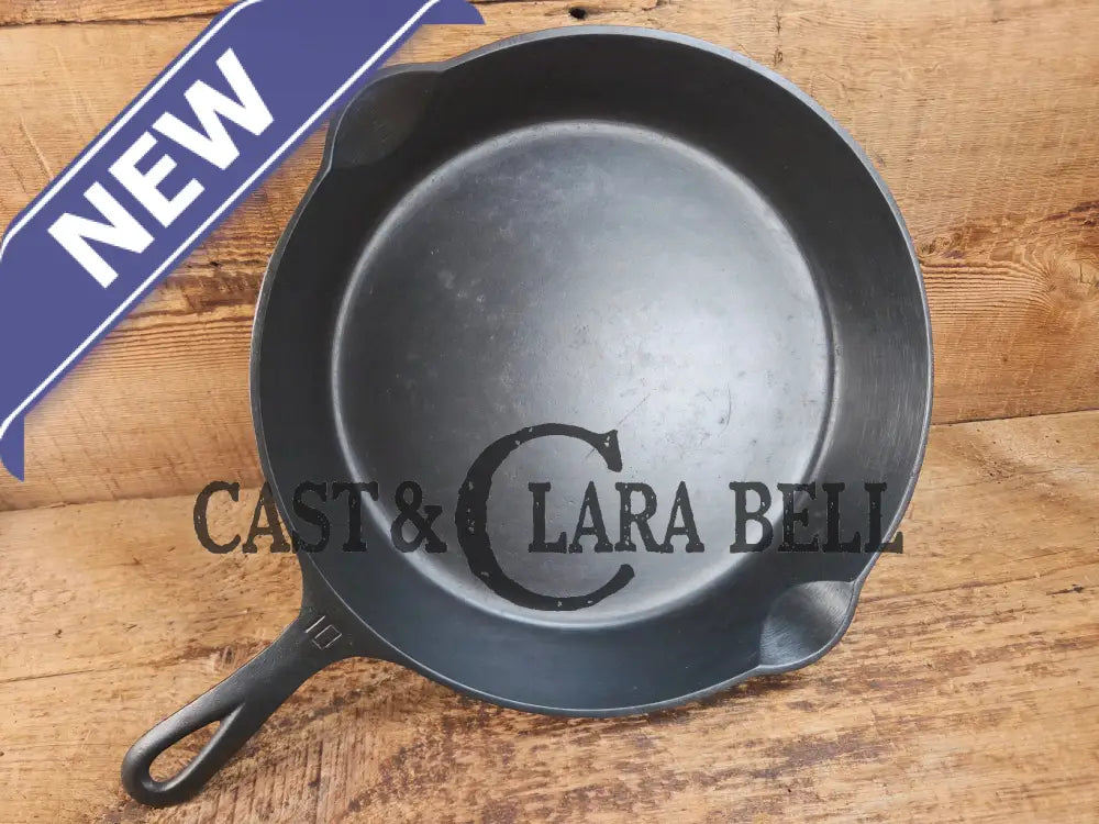 Scare to find BIG Skillet! 1920’s Griswold #10 Skillet with Large Block Logo 716 Fully restored. Getting harder to