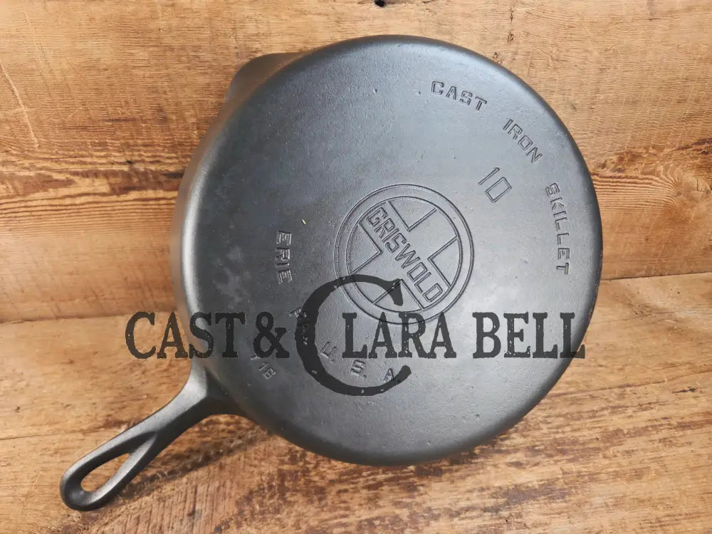Scare to find BIG Skillet! 1920’s Griswold #10 Skillet with Large Block Logo 716 Fully restored. Getting harder to