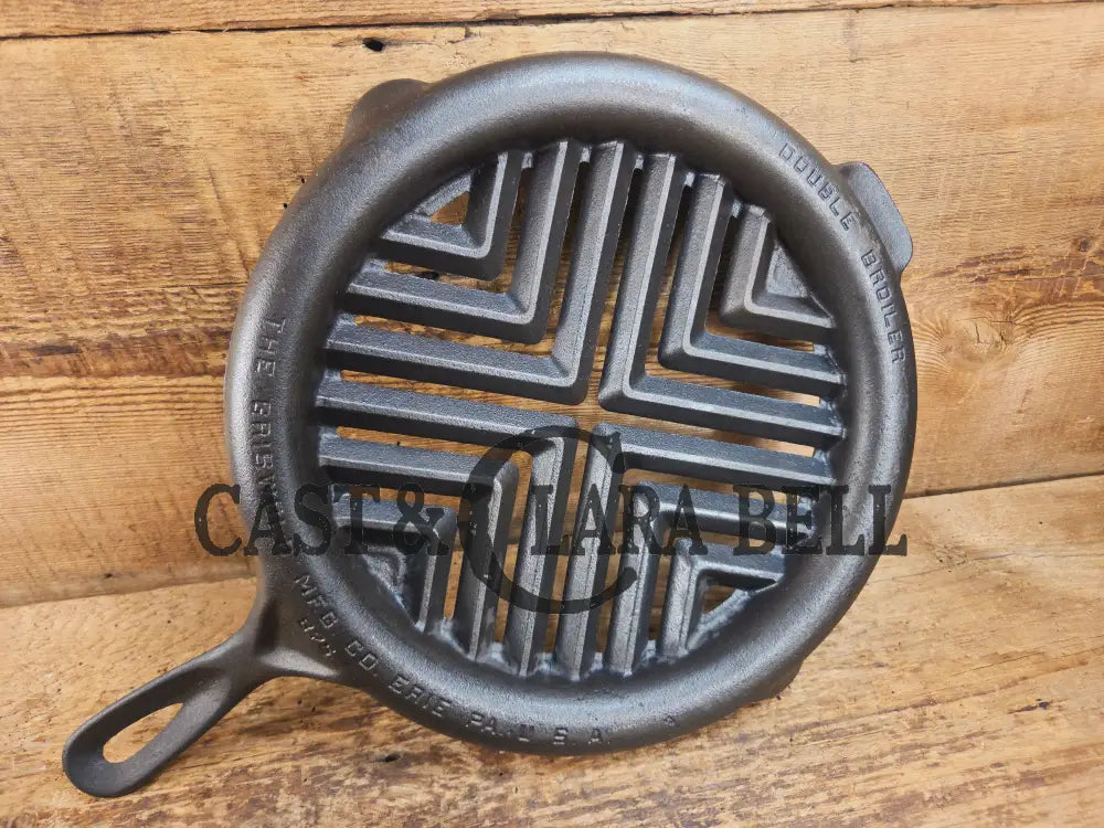 Show stopper! Hard to find Complete Griswold Double Broiler! Amazing piece of Americana! Perfect for searing by the