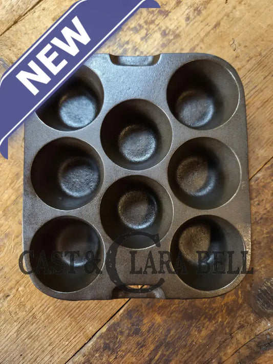 Sleek and elegant! 1930’s Wagner Ware 8 cup Popover Pan 1336 ’R’. Restored and Ready to bake delicious desserts! SC24