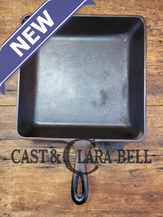 Sleek And Elegant Mid 1900’S Lodge Square Cast Iron Skillet. Sqsk #8 Markings. Versatile Pan For