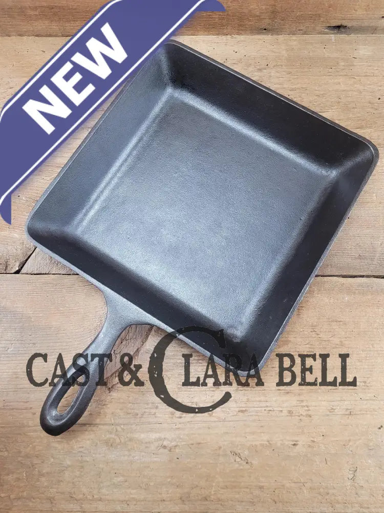 Sleek And Elegant Mid 1900’S Lodge Square Cast Iron Skillet. Sqsk #8 Markings. Versatile Pan For