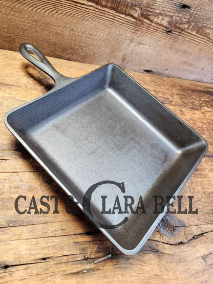 Sleek And Elegant Mid 1900’S Lodge Square Cast Iron Skillet. Sqsk #8 Markings. Versatile Pan For