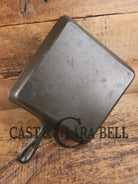 Sleek and elegant mid 1900’s Lodge square cast iron skillet. SQSK and #8 markings. Versatile pan for your arsenal!