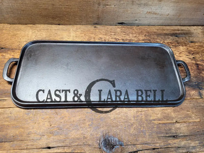 So Cool! 1920’S Favorite Piqua Ware #7 Griddle With Favorite Block Logo Ghost Marks! Griddle