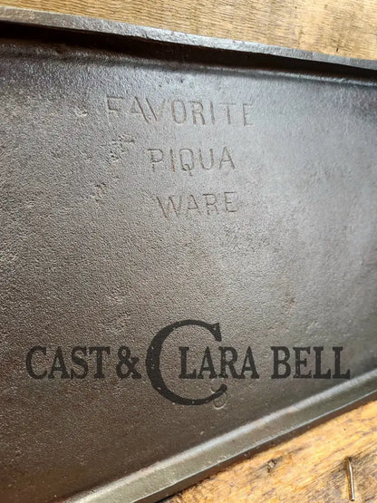 So Cool! 1920’S Favorite Piqua Ware #8 Griddle With Griswold Ghost Marks! Griddle