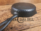 So cool! The hammered Unknown Foundry pointy handle #3 cast iron skillet. Maker Unknown great for sides! Skillet